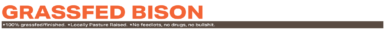 Banner of subcategory: Grassfed Bison