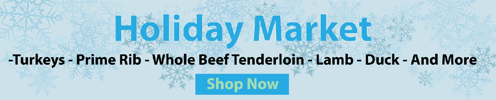 Banner of subcategory: Holiday Market