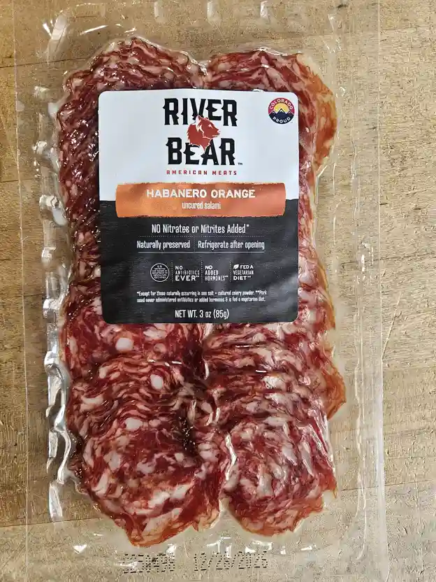 Habanero Orange Uncured Salami - Sliced